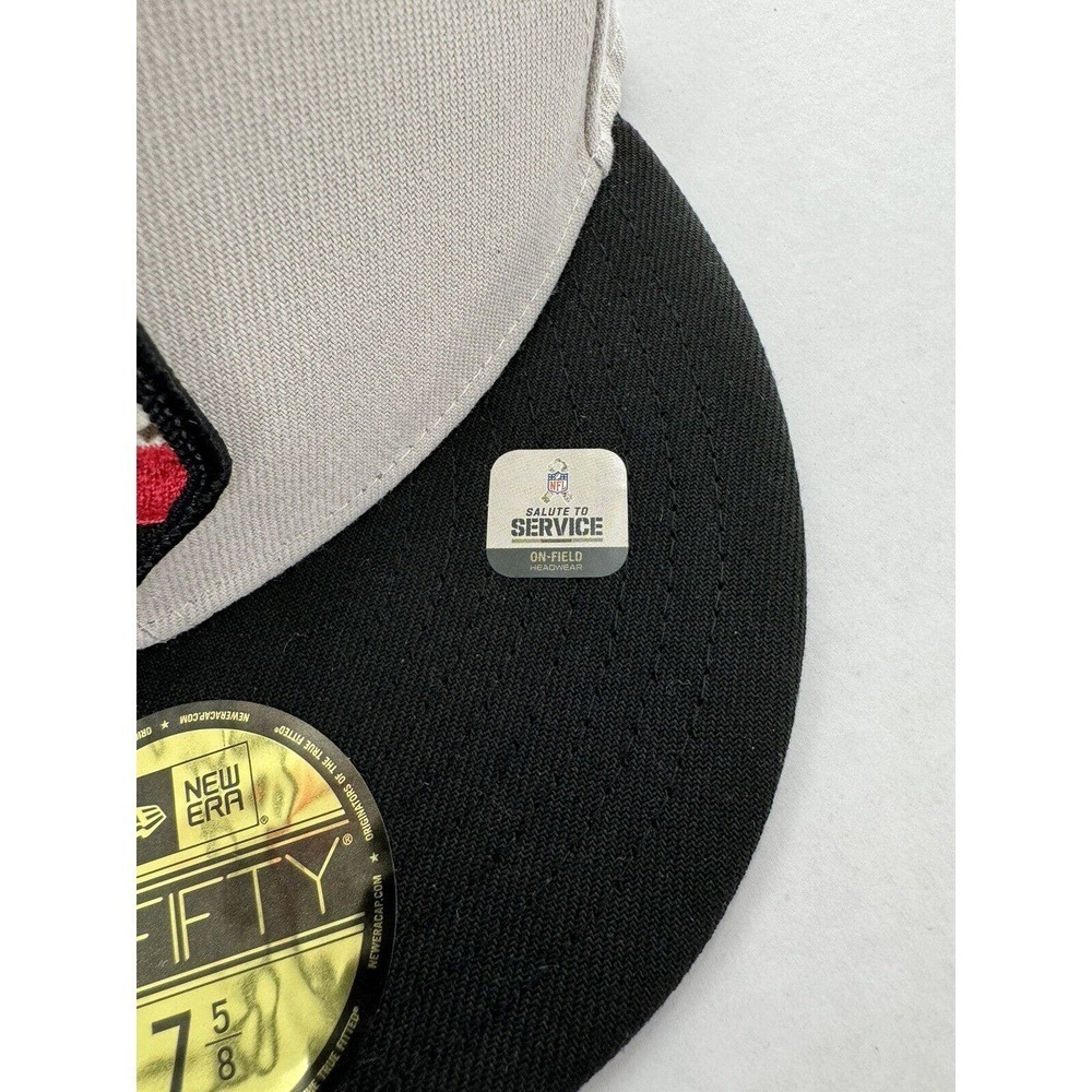 ERA ATLANTA FALCONS Salute To Service Fitted Hat Cap Size 7 5/8 New USA​​​ - Picture 3 of 11